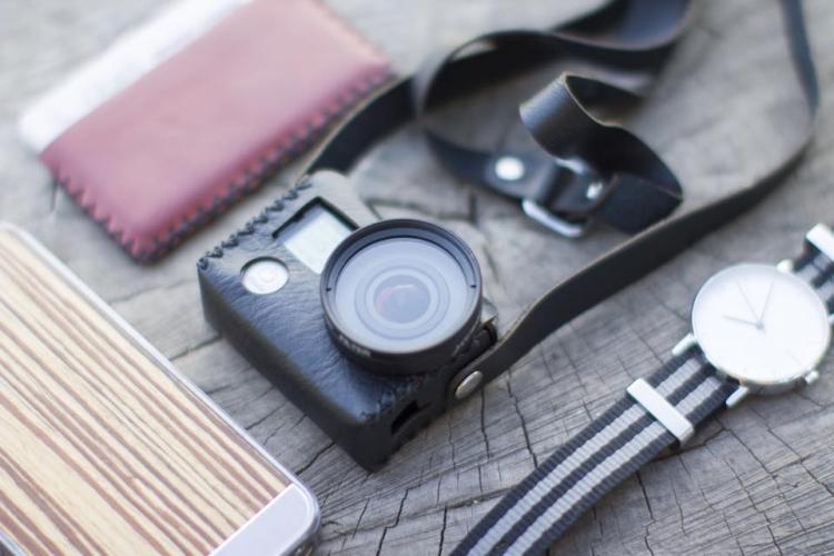 Travlr Vintage Leather GoPro Case