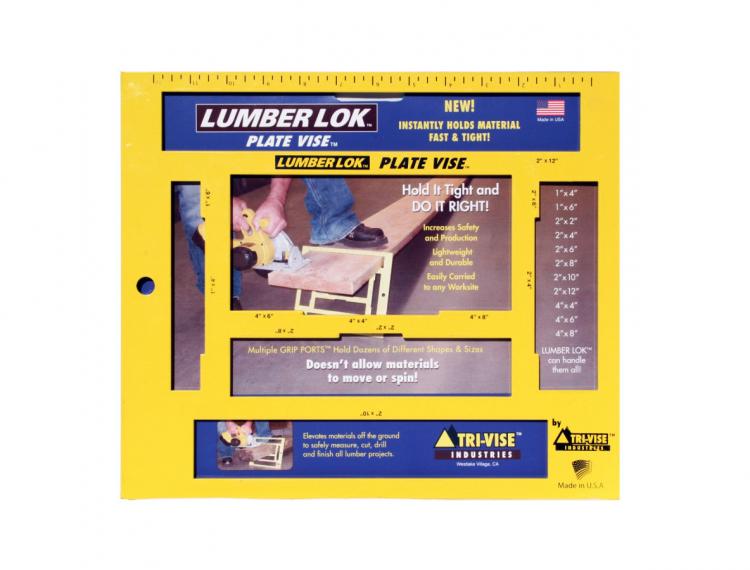 Tri-Vise Lumber Lok - Mini Sawhorse holds lumber off the ground for easy cutting
