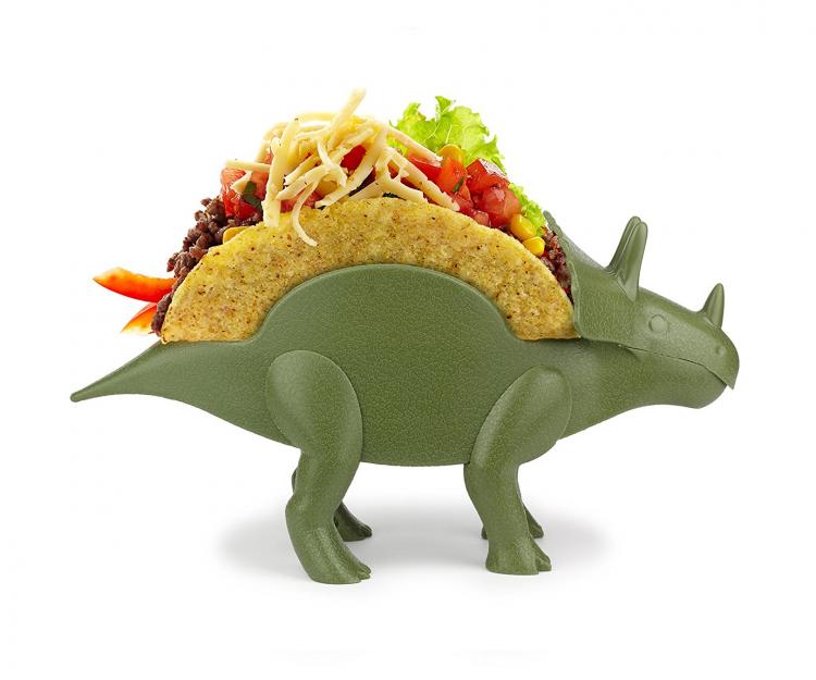 Tricerataco - Triceratops taco holder - Dinosaur shaped taco holder plate