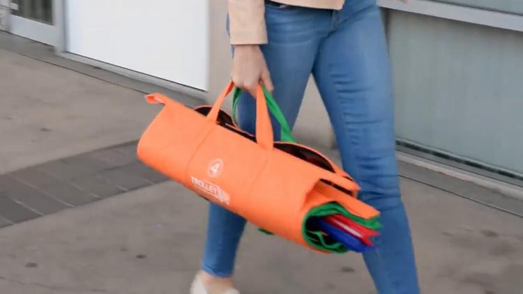 Trolley Bags - Save you from using plastic bags at grocery store