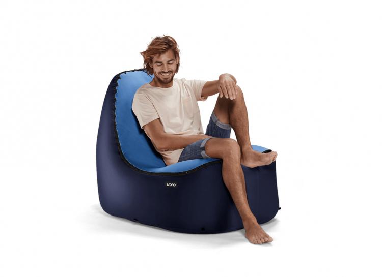 Trono Quick Inflate Chair - Best Travel inflatable chair inflates in just 3 seconds