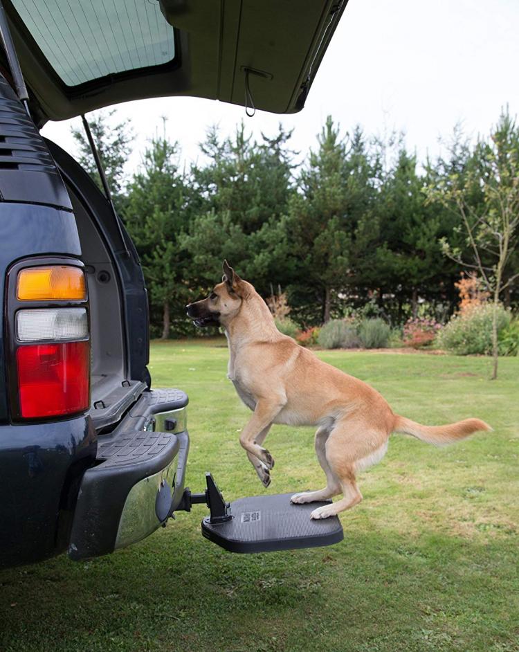 Twistep Truck Hitch Dog Step - Folding car hitch dog stepper