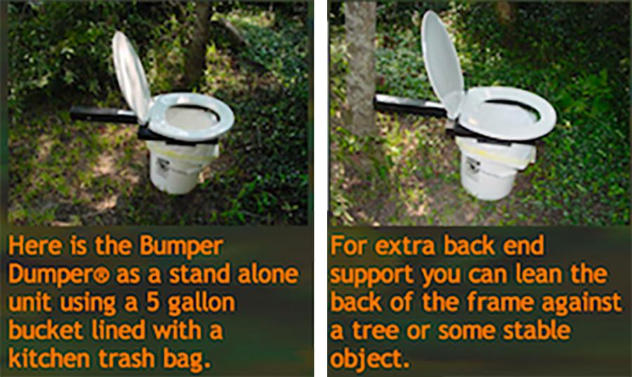 Off-Road Commode - Truck Hitch Toilet Seat