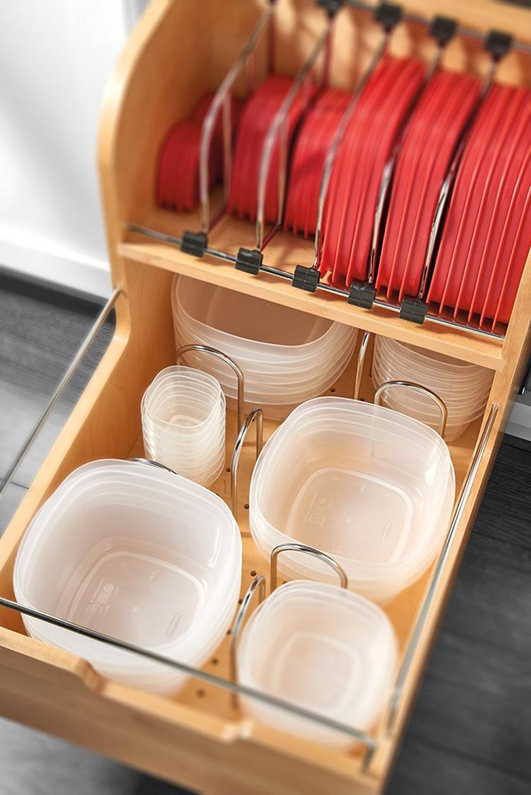 Rev-a-Shelf 4FSCO - Tupperware organizing Slide-out cabinet drawer
