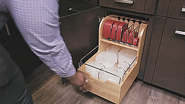 Rev-a-Shelf 4FSCO - Tupperware organizing Slide-out cabinet drawer