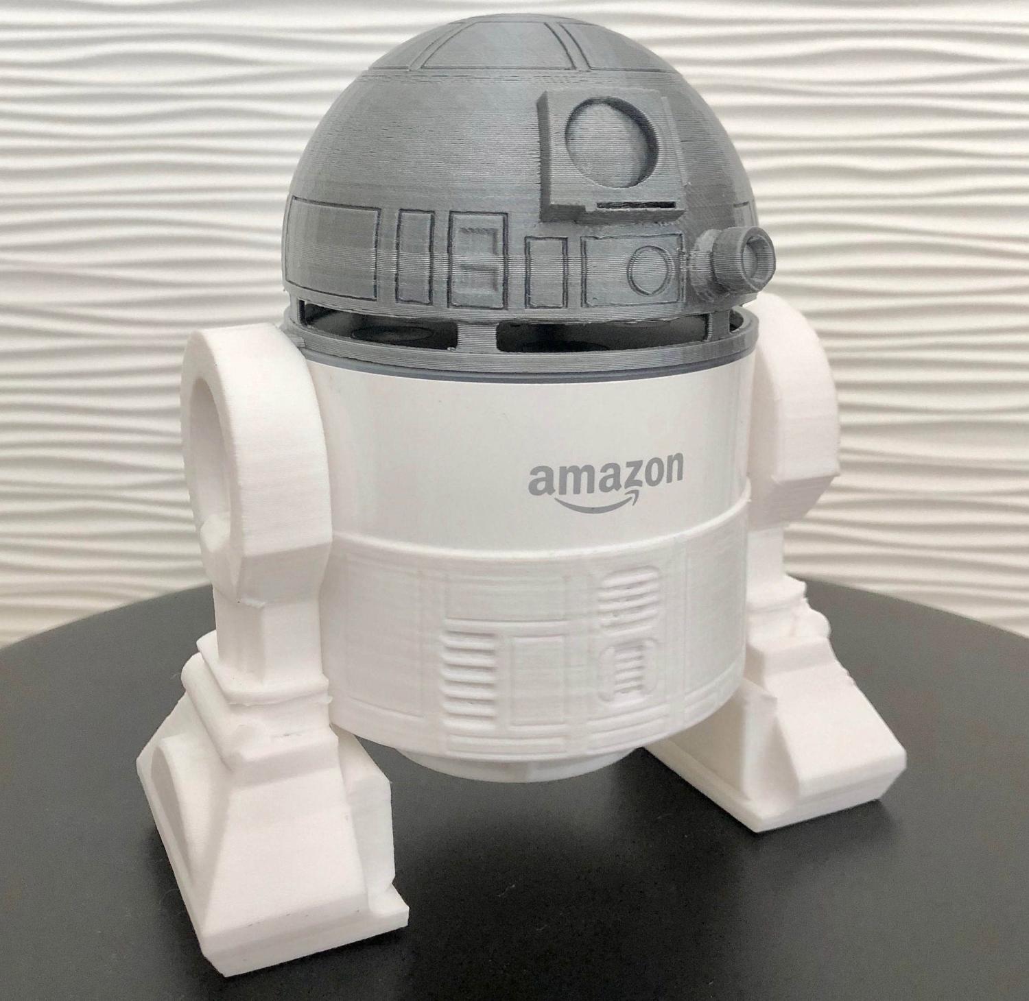 3D Printed Smart Speaker Holder Turns Your Amazon Echo Dot Into Star Wars Character R2-D2