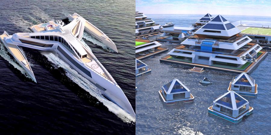 Turtle-Shaped Floating City
