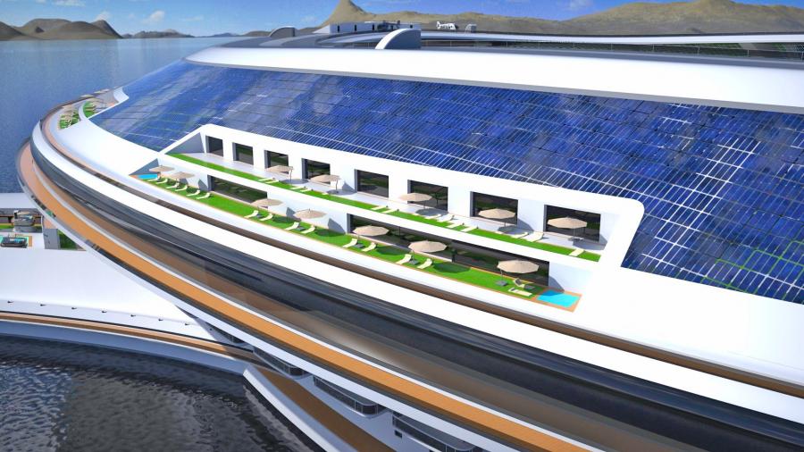 Turtle-Shaped Floating City