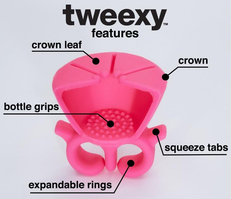 Tweexy Nail Polish Holder Flexible Ring