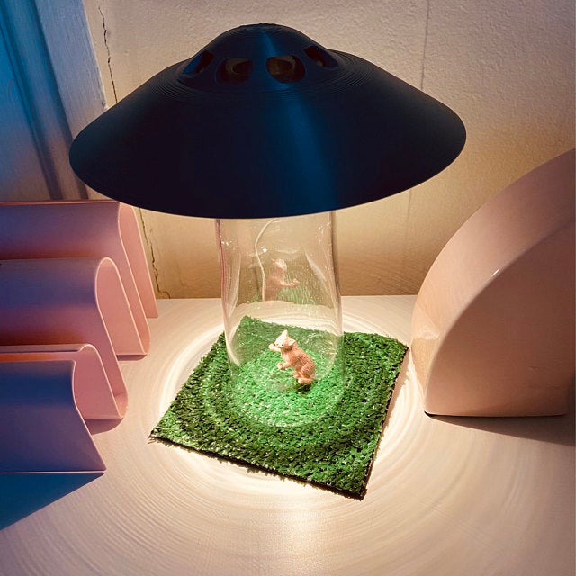 UFO Lamp Alien Abduction Desk Lamp