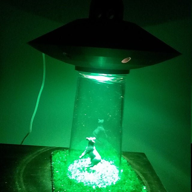 UFO Lamp Alien Abduction Desk Lamp