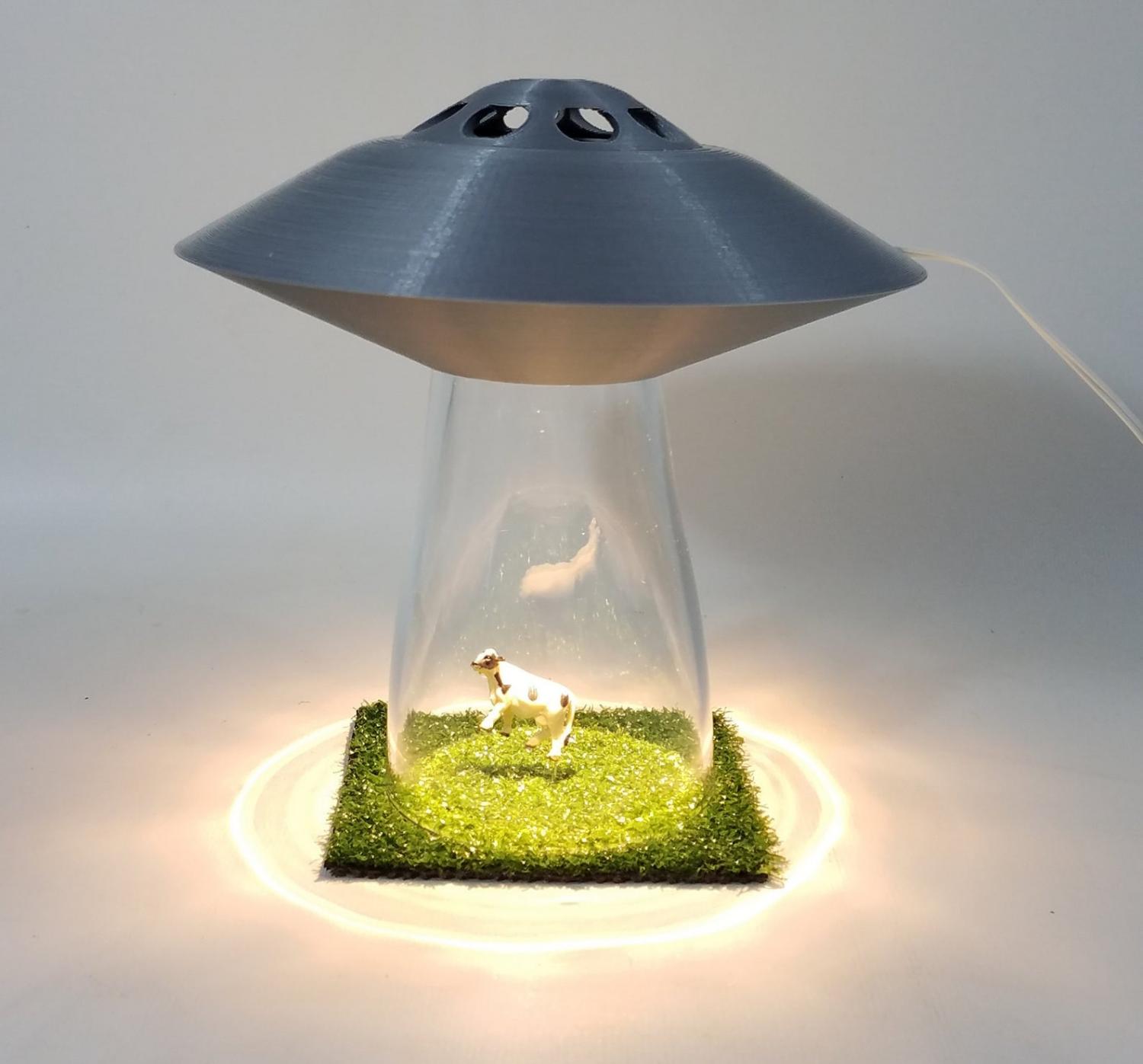 UFO Lamp Alien Abduction Desk Lamp