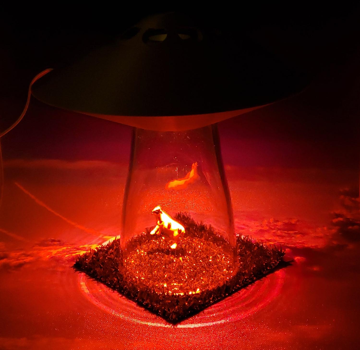 UFO Lamp Alien Abduction Desk Lamp