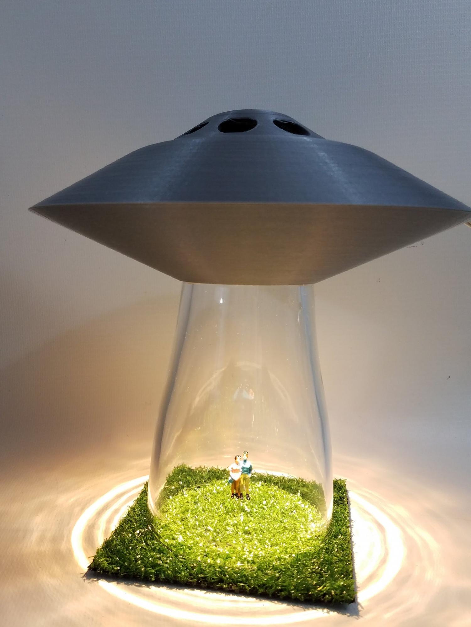 UFO Lamp Alien Abduction Desk Lamp