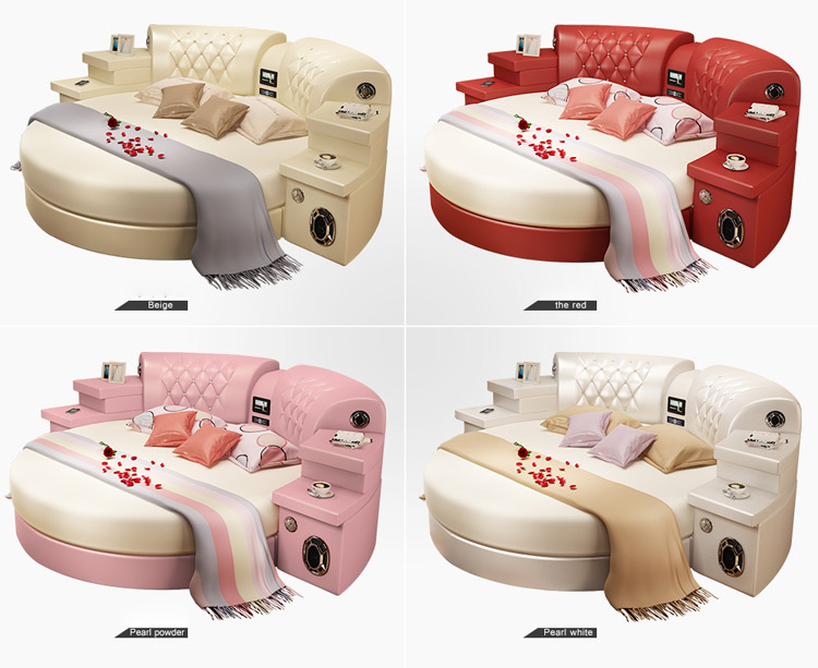 Ultimate Bed 2.0 - Bed with integrated massage chairs, bed with integrated surround sound speakers, bed with built-in TV