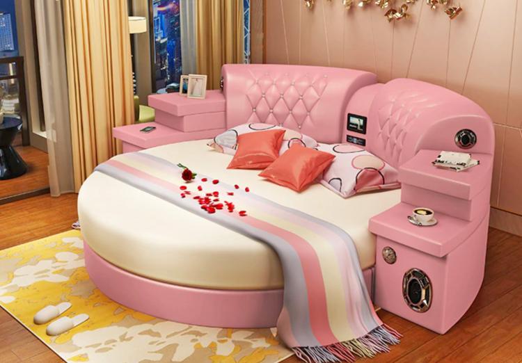 Ultimate Bed 2.0 - Bed with integrated massage chairs, bed with integrated surround sound speakers, bed with built-in TV