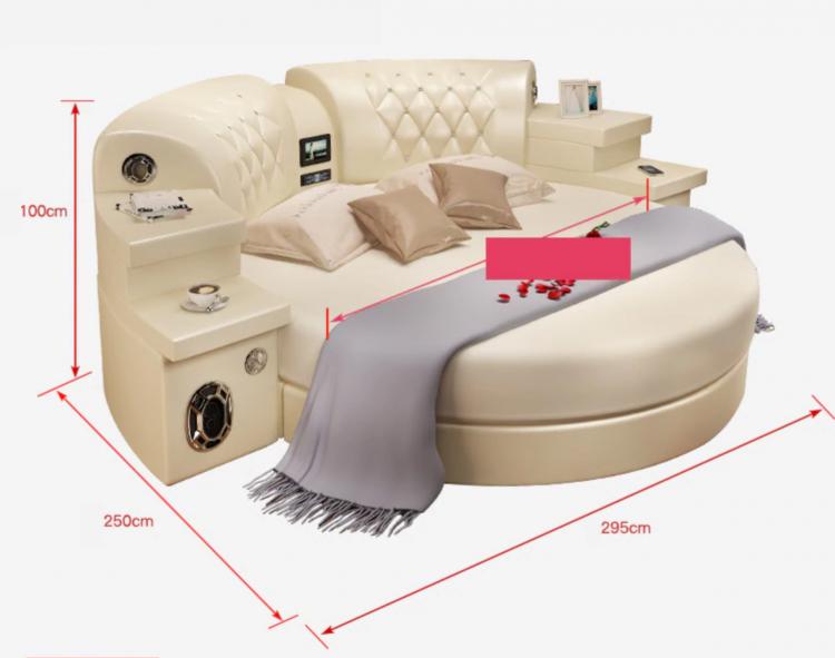 Ultimate Bed 2.0 - Bed with integrated massage chairs, bed with integrated surround sound speakers, bed with built-in TV