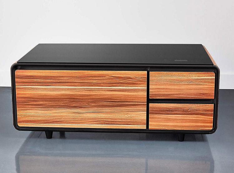 Ultimate Coffee Table With Built-In Fridge and Speaker System - Smart Coffee Table Gadget