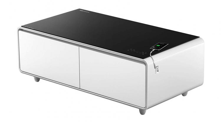 Ultimate Coffee Table With Built-In Fridge and Speaker System - Smart Coffee Table Gadget