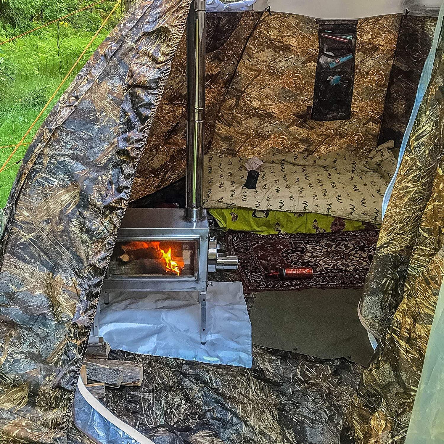 Ultimate Cold-Weather Camping Tent Has a Built-in Wood Stove - Russian-Bear Hot Tent Arctic camping tent