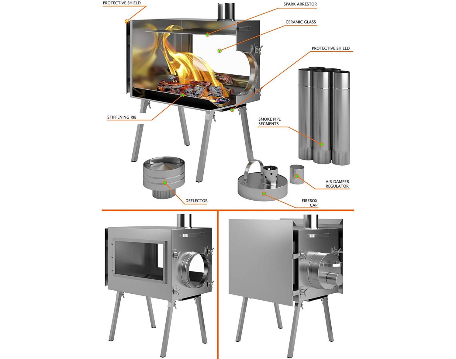 Ultimate Cold-Weather Camping Tent Has a Built-in Wood Stove - Russian-Bear Hot Tent Arctic camping tent