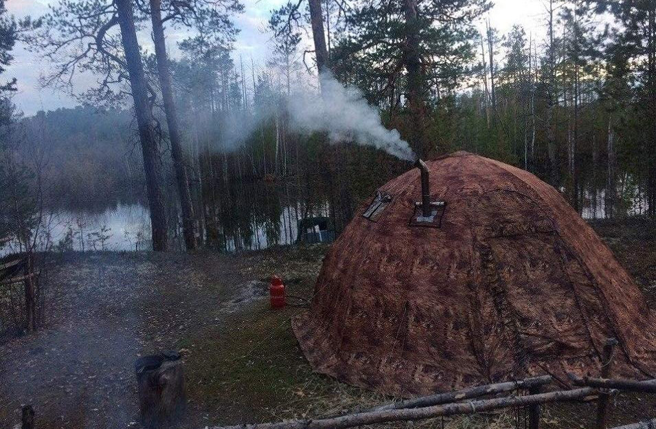 Ultimate Cold-Weather Camping Tent Has a Built-in Wood Stove - Russian-Bear Hot Tent Arctic camping tent