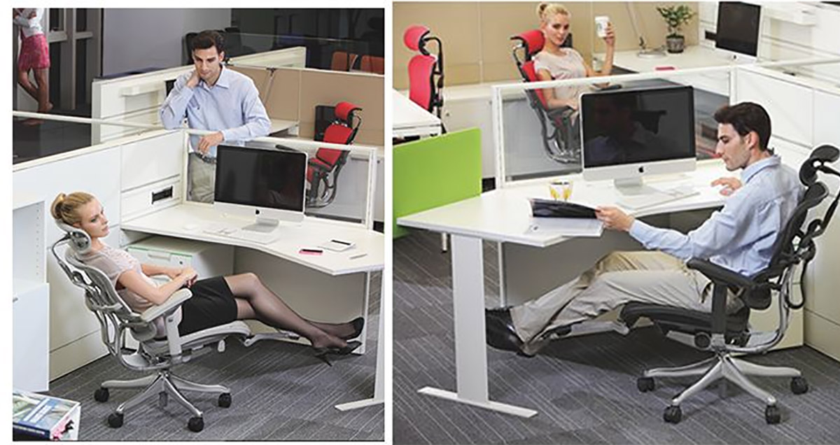 This Ultimate Office Chair Has a Laptop Mount, Leg Rests, and a Head Rest