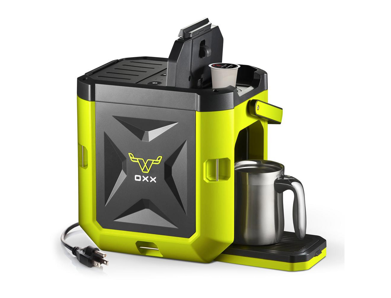 COFFEEBOXX Ultra-rugged outdoor coffee maker - Job site k-cup single-serve coffee maker