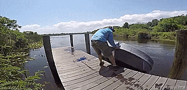 Ultraskiff 360 - Circular personal boat for fishing or hunting by yourself - 1 person boat
