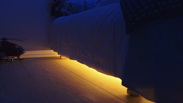 MyLight.Me Under The Bed Motion Sensor Night-Light - under bed light turns on when it senses motion