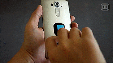 Ungrip Finger Loop Phone Holder - Rear safety loop on back of smart phone prevents dropping your phone
