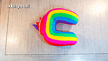 Unicorn Pillow Converts Into a Rainbow Travel Neck Pillow - Unicorn/Rainbow changing travel pillow
