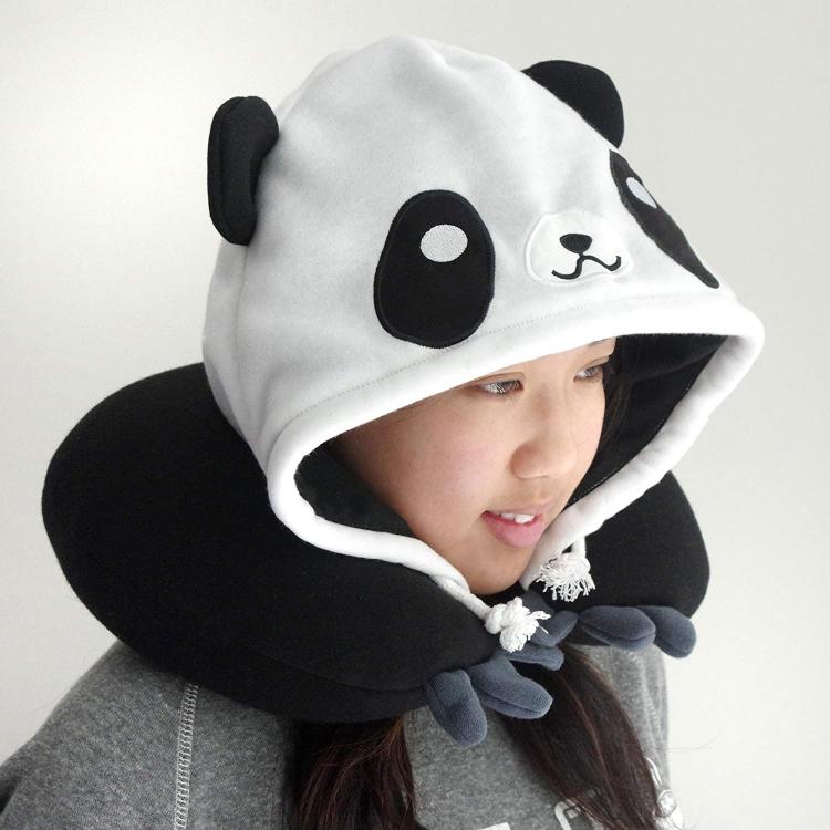 Panda Hooded Neck Pillow