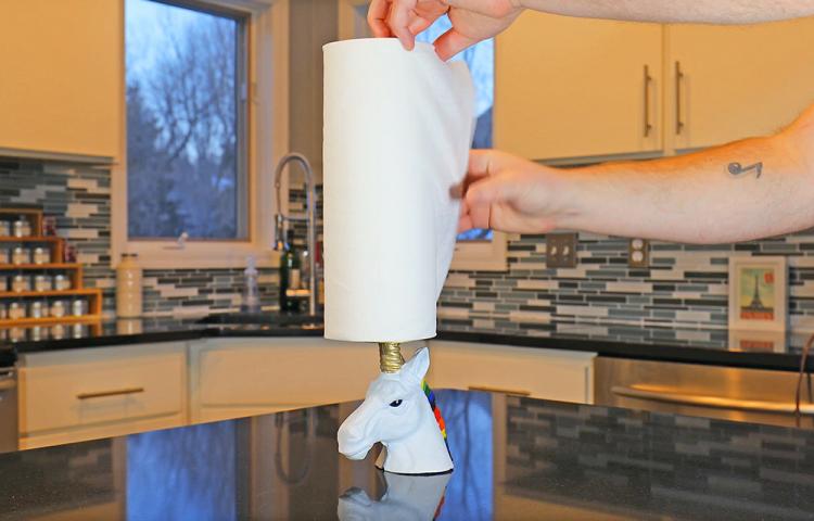 Unicorn Paper Towel Holder - Unicorn Toilet Paper Holder