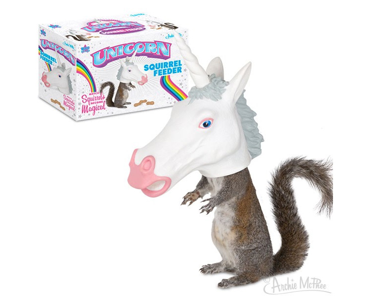 Unicorn Head Squirrel Feeder