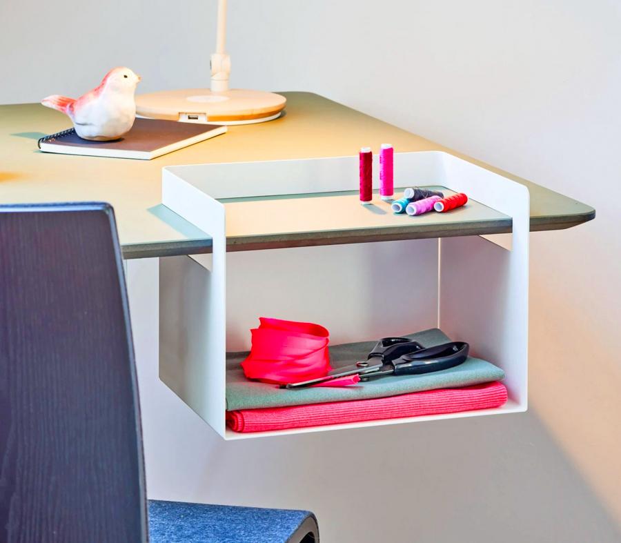 Unique Hanging Desk Storage Compartment