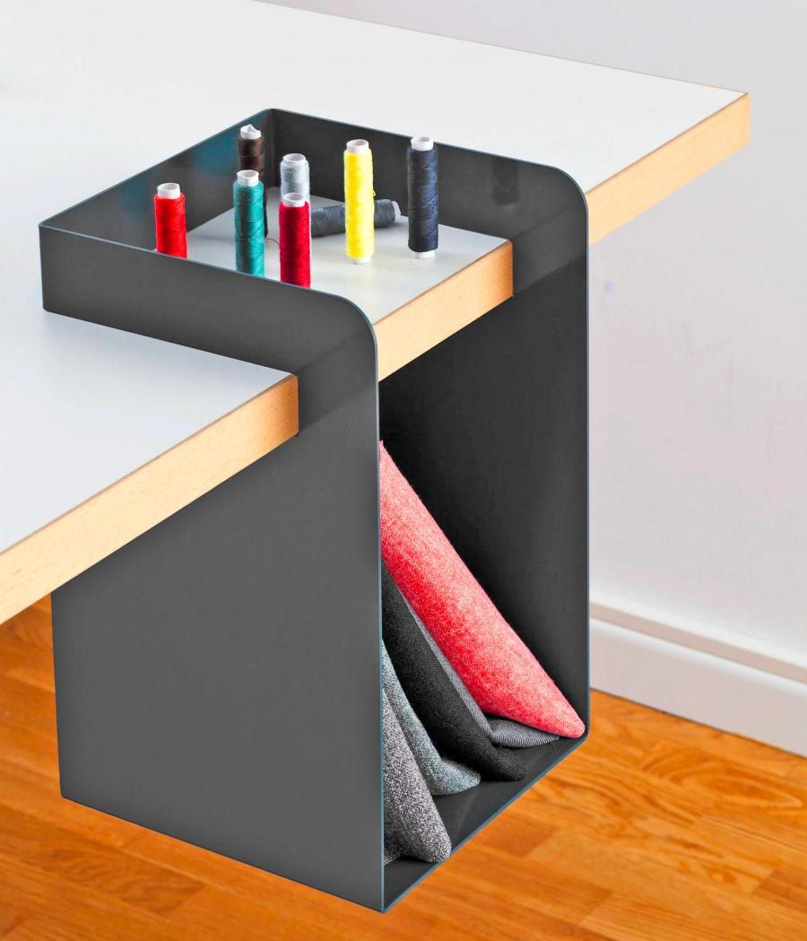Unique Hanging Desk Storage Compartment