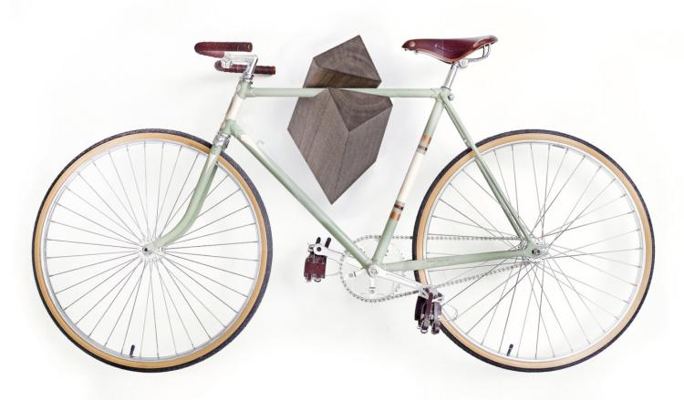 Unique Elk Wall Mounted Wooden Bike Hanger