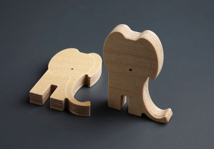 Unique Wooden Animal Puzzles For Babies - Elephants