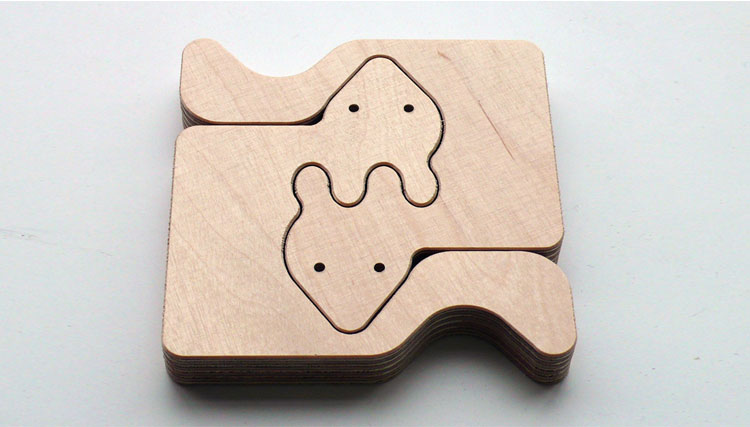 Unique Wooden Animal Puzzles For Babies - Foxes