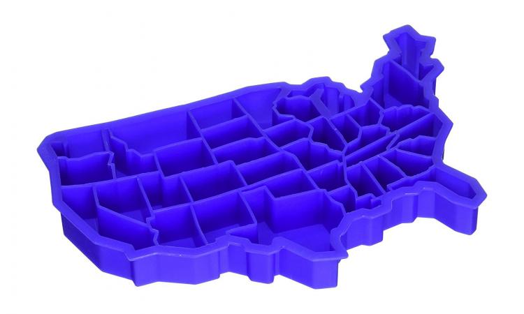 United States Shaped Ice Cube Tray