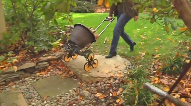 UpCart Stair Climbing Trolley Cart - Foldable helps you haul things up and down stairs