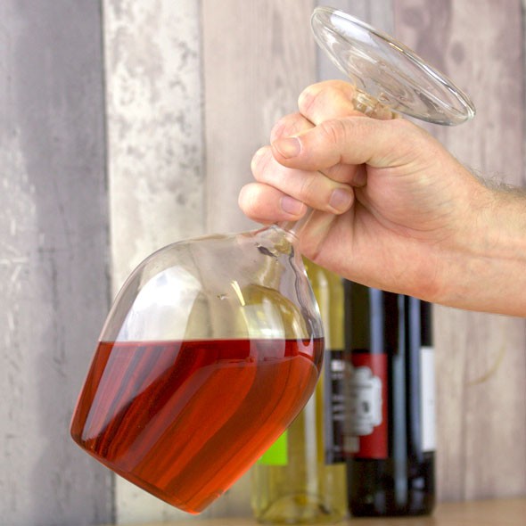 Upside-Down Wine Glass