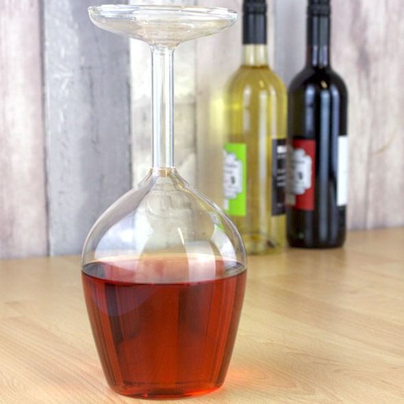 Upside-Down Wine Glass