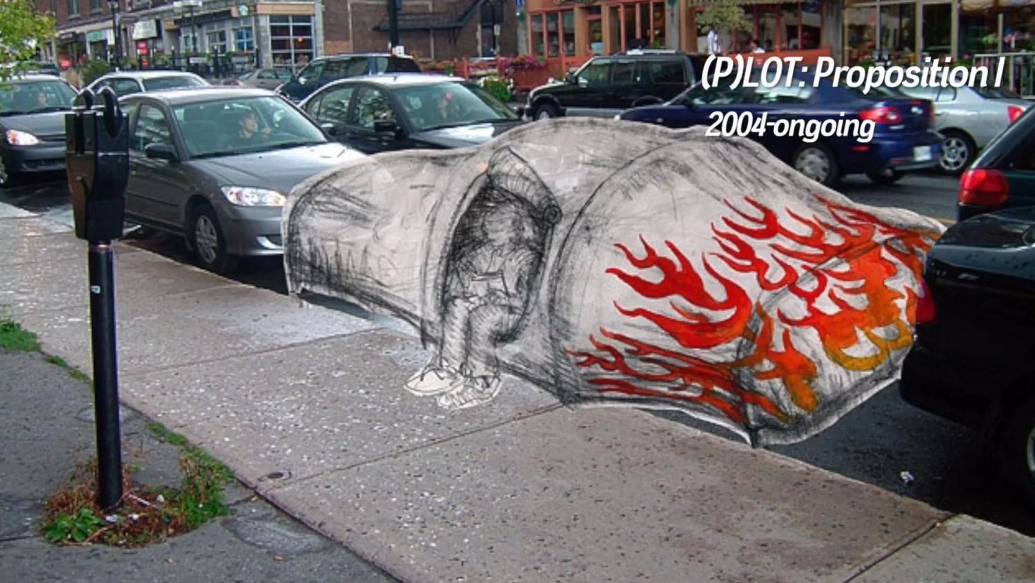Car Shaped Tent Is Perfect For Urban Camping and Holding Parking Spaces - Urban Camping Tent shaped like car