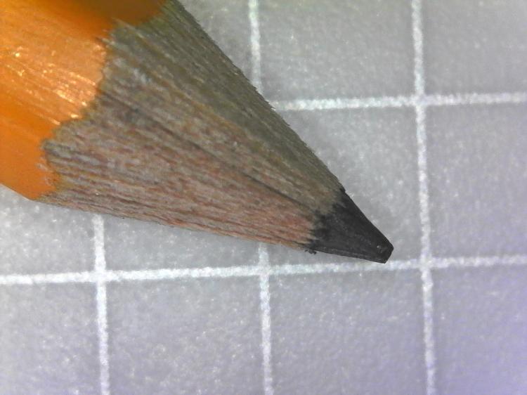Magnified Pencil Tip