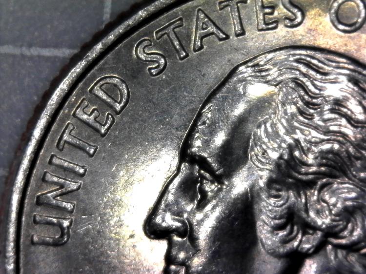 Magnified US Quarter