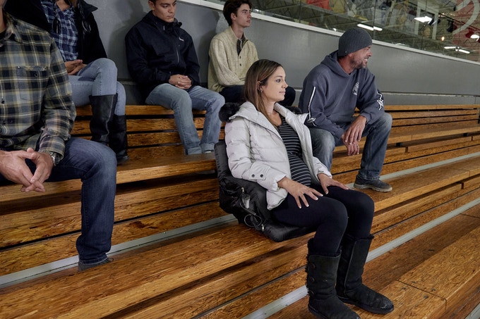 USB Heated Bleacher Chair - Full back support heated bleacher seat - USB portable battery powered stadium chair