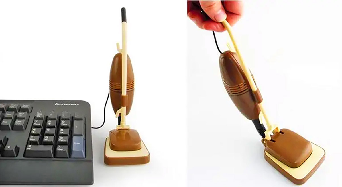 Retro Styled USB Powered Mini Desk Vacuum by Paladone