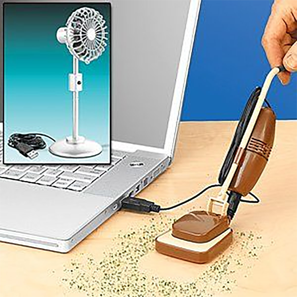 Retro Styled USB Powered Mini Desk Vacuum by Paladone